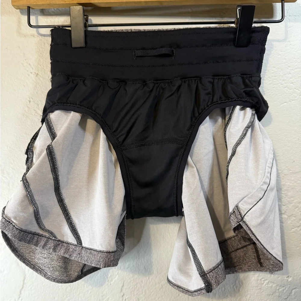 Lululemon Athletica Heathered Gray Athletic Shorts Size 2 - Picture 8 of 11